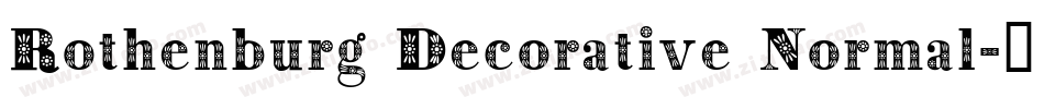 Rothenburg Decorative Normal字体转换